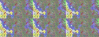 Raster düz çiçek çizim deseni. Hediye ambalaj kağıdı, tebrik kartları, posterler ve pankart tasarımı. Renkli çiçekler.