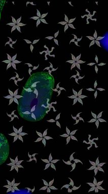 Soyut mandala veya kaprisli kar tanesi içini kaplamak sanat çizmek. Renkli arka plan üzerinde izole sevimli kar taneleri. Raster illüstrasyon.