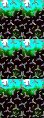 Kar Taneleri Karalamaları. El çizimi Noel Raster illüstrasyonu. Yeni Yıl Dekoratif Kar Taneleri Arkaplanı.