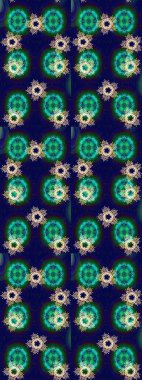 Grafiksel element dekorasyonu. Düz dizayn. Mavi, yeşil ve gri siluet kar tanesi işareti. Sembol kışı, donmuş, Noel, yeni yıl tatili. Raster illüstrasyonu. Kar Tanesi mozaik simgesi.