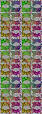 Raster çiçek izi. Klasik taslak çizimi. Çiçek yeşili, pürüzsüz desen. Raster Yumuşak kumaş deseni.