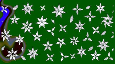 Kıvırcık, parlak örgü. Çiçek çelengi. Eski moda arka plan. Güzel, parlak, pürüzsüz kumaş, tuval. Raster illüstrasyonu. Desen, çizim, çiçek sınırı..