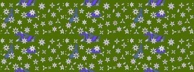 Tomurcukları çiçek olan sevimli bir çiçek deseni. Eskiz geçmişi. Kumaş, tekstil, duvar kağıdı baskısı için. Raster. Eski usul. Raster illüstrasyonu.