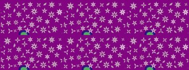 Düz Çiçek Elementleri Tasarımı. Raster Şirin kumaş deseni. Renkli Bahar Teması eskiz kalıbı. Eskiz klasiği.