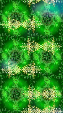 Raster Noel soyut renkli arka plan ve tatlı kar tanesi. Kar taneli Noel arkaplanı. Raster illüstrasyonu. Kış soyut arkaplanı.