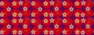 Arabesk ve çiçekli doğu raster desenleri. Arabesk ile klasik model. Geleneksel klasik süs.