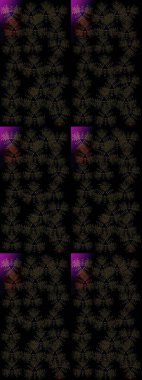 Siyah, gri ve kahverengi renklerde suluboya kar taneleri. İllüstrasyon kar tanesi. Kışın sembolü. Güzel dekorasyon.