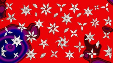 Kırmızı renkte çiçekler olan çiçek deseni çiz. Suluboya tarzında kırmızı renkte çiçekler.