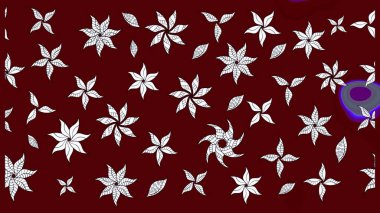 Düz Çiçek Elementleri Tasarımı. Raster illüstrasyonu. Güzel kumaş deseni. Renkli Bahar Teması eskiz kalıbı. Zentangle soyut çiçekleri. Çiçek tozu..