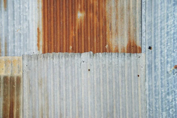 Ржавый Гофрированный Лист Текстуры — стоковое фото