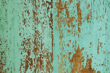 Soyulmuş Boya desenli Turkuaz Mavi Ahşap Paneli