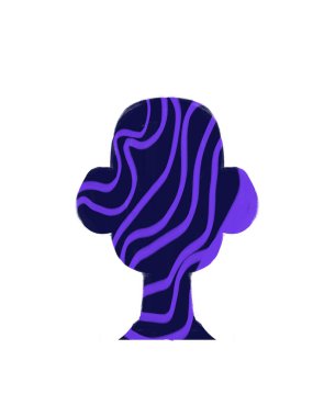 Yüzü olmayan dijital kimlik portresi. Bireysel DNA veya kimlik kavramı