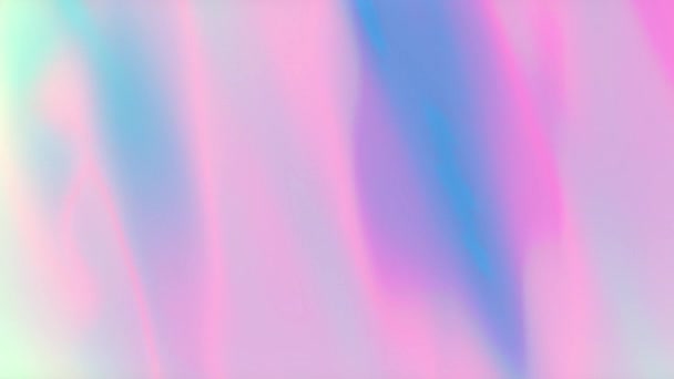 Folie Holografică Neon Iridescent Abstract Design Grafic Mișcare Concept — Videoclip de stoc