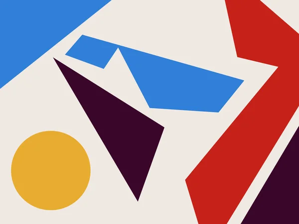 Collage Forma Colorido Abstracto Arte Mediados Siglo Arte Moderno Moderno —  Fotos de Stock