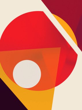 Soyut sanat ve kolaj rengi. Birleşik Bauhaus ve Trendy sade ve minimalist modern sanat. Sanat eseri basımı ve posteri için klasik orta yüzyıl sanatı.
