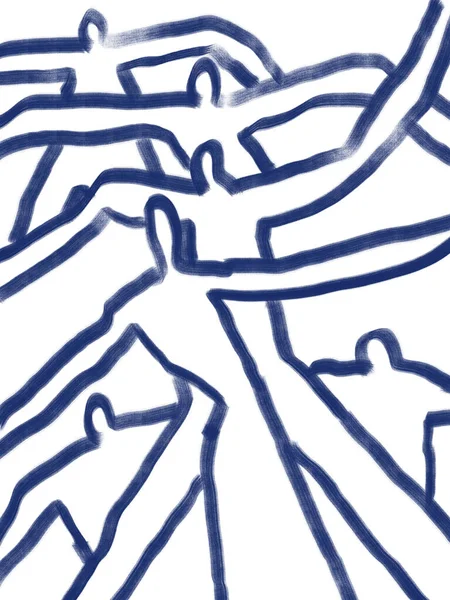 Jag Antar Att Folk Fodrar Konst Keith Haring Vibbar Teckning — Stockfoto