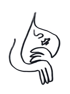 Kol ve elle çizilmiş asgari yüz çizgisi. Picasso çizgisi sanat titreşimleri tasarımı. Sanat ürünü ve moda endüstrisi için modern illüstrasyon.