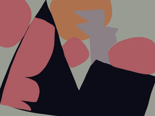 Безшовний Абстрактний Кубізм Простими Формами Тендітне Художнє Мистецтво Дизайн Арт — стокове фото