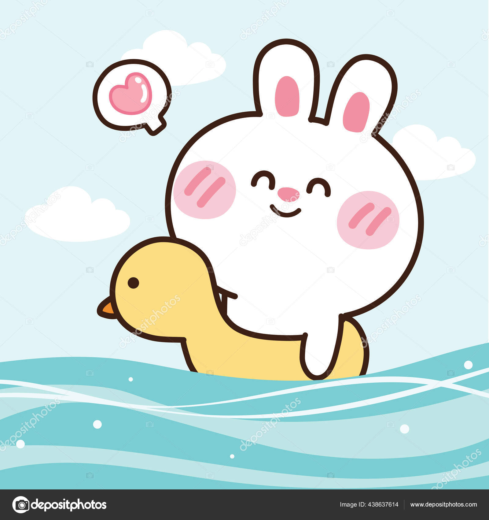 游泳的兔子, 兔子, 小兔子, 游泳PNG去背圖片素材免費下載，免摳圖設計圖案下載 - Pngtree