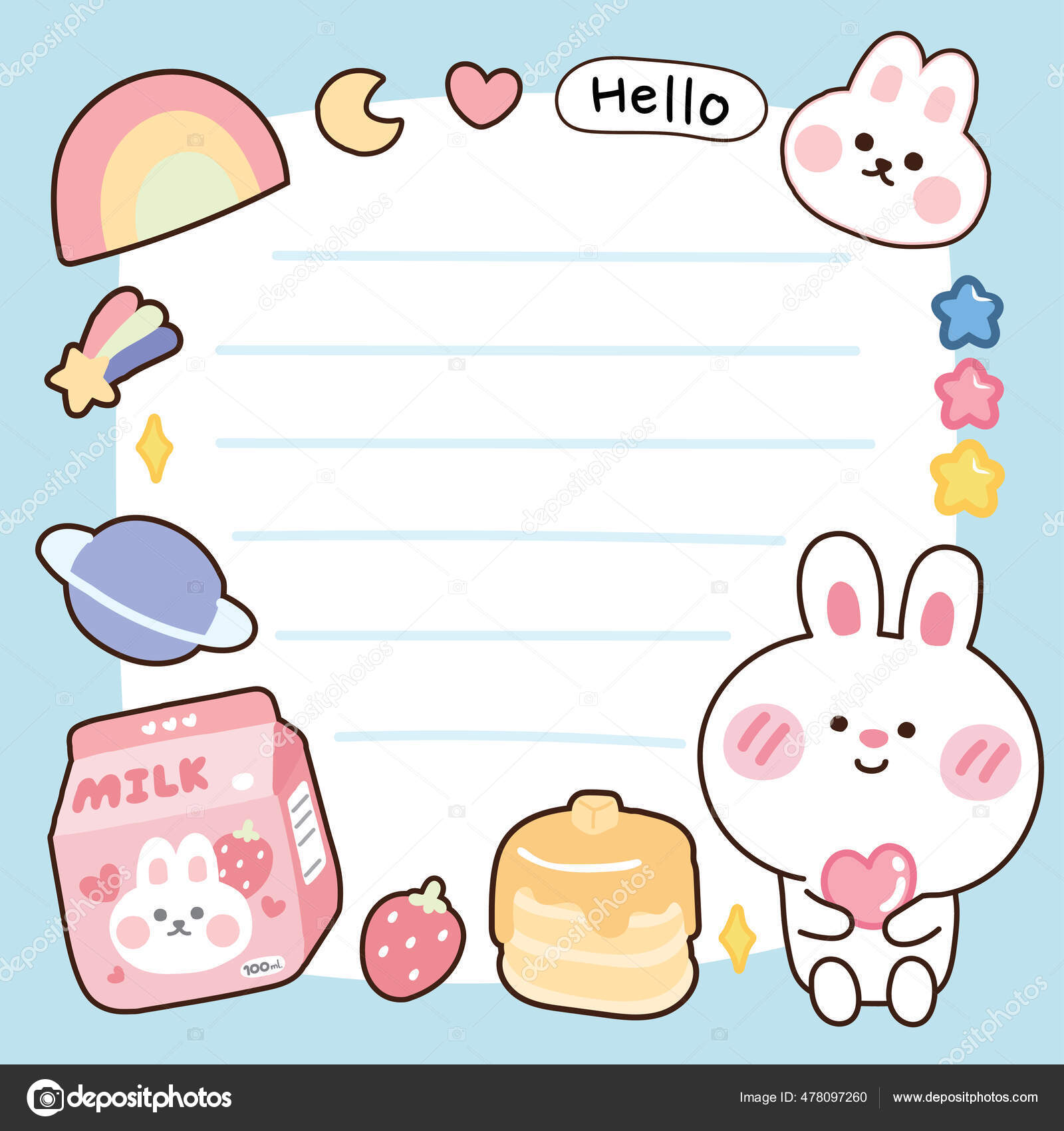 Animal Food Kawaii | 4x6 Sticker Sheets