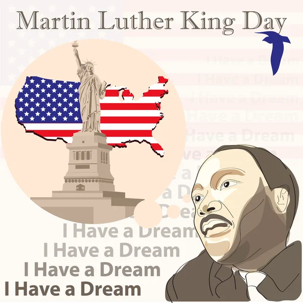 Día de Martin Luther King — Archivo Imágenes Vectoriales