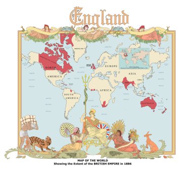 Britanya İmparatorluğu vektör harita