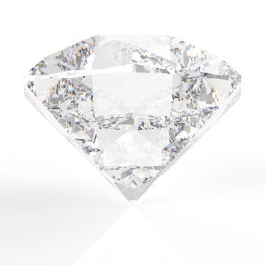 Mükemmel bir elmas, render