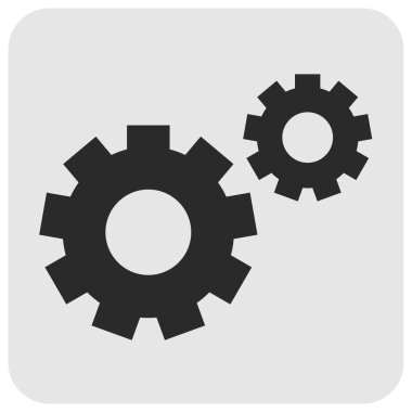 İki cogwheels illüstrasyon