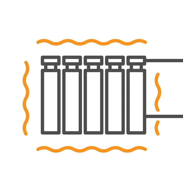 Heizungsisolierung Wärmeeinsparung. — Stockvektor