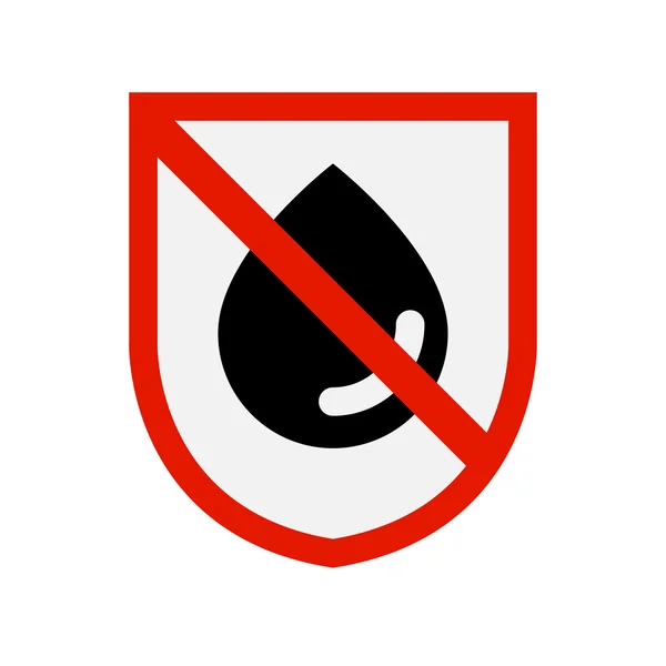 Wasserschutz-Symbol — Stockvektor