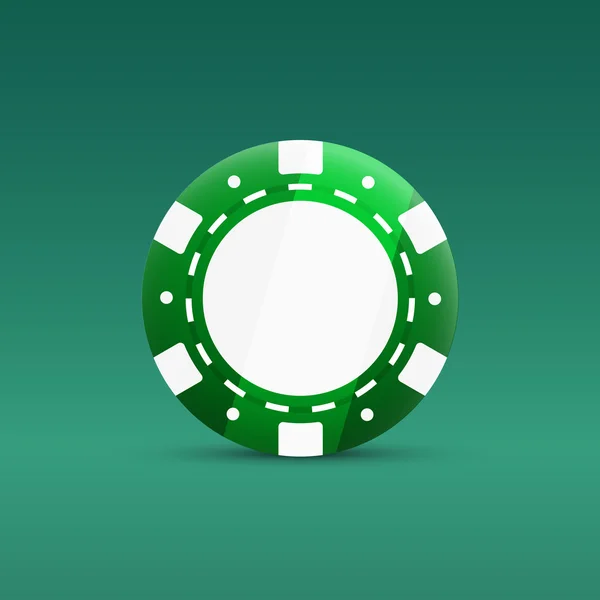 Het icoon van casino poker chips — Stockvector