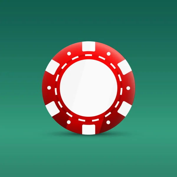 Casino icono fichas de póquer — Vector de stock