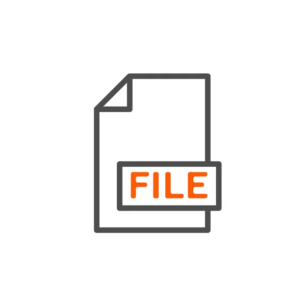 File icon illustration — Stock Vector