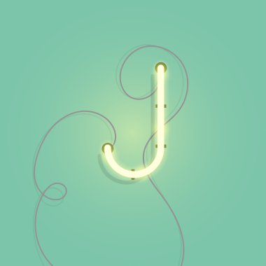 Neon karakter J