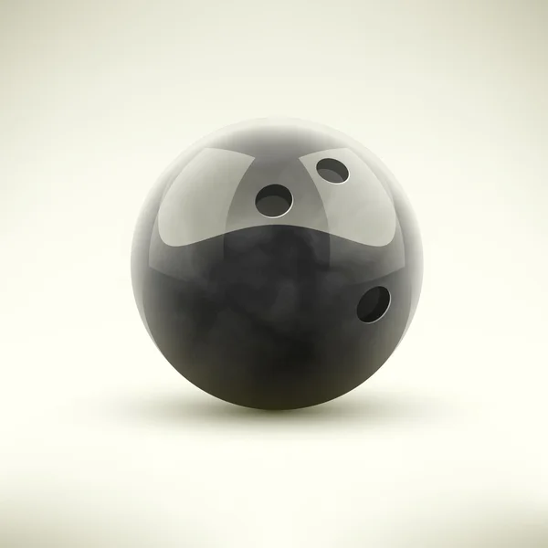 Boule de bowling isolée — Image vectorielle