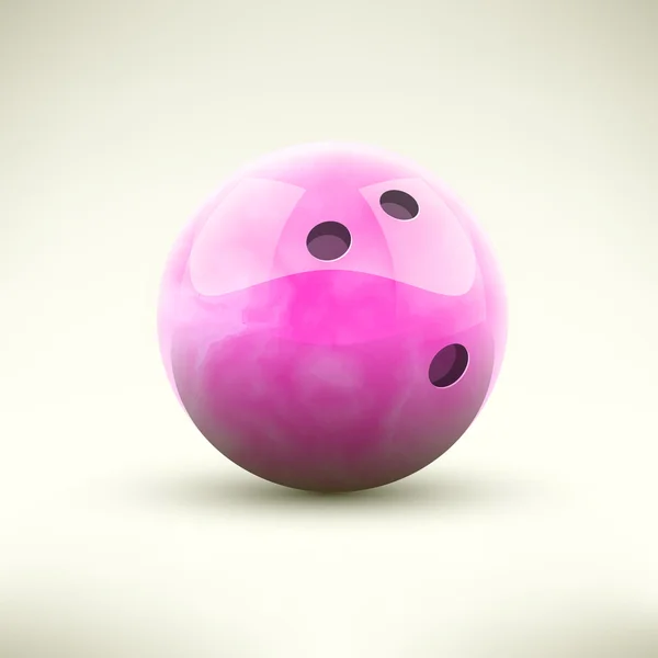 Boule de bowling isolée — Image vectorielle