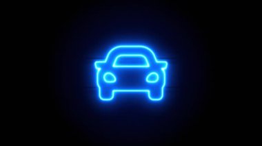   Neon ışığı bir süre sonra ortada belirir ve kaybolur. Döngülü canlandırma