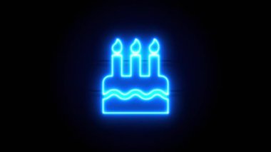   Neon ışığı bir süre sonra ortada belirir ve kaybolur. Döngülü canlandırma