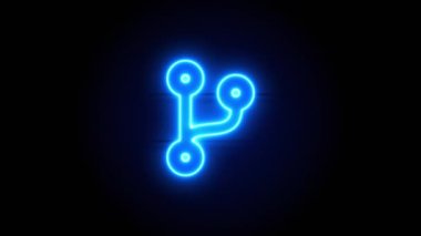   Neon ışığı bir süre sonra ortada belirir ve kaybolur. Döngülü canlandırma