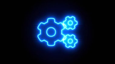   Neon ışığı bir süre sonra ortada belirir ve kaybolur. Döngülü canlandırma