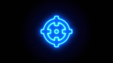   Neon ışığı bir süre sonra ortada belirir ve kaybolur. Döngülü canlandırma