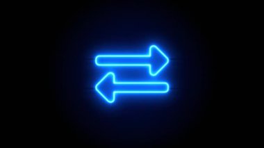   Neon ışığı bir süre sonra ortada belirir ve kaybolur. Döngülü canlandırma