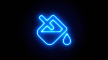   Neon ışığı bir süre sonra ortada belirir ve kaybolur. Döngülü canlandırma