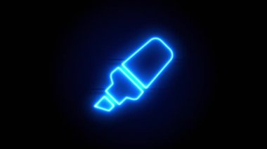  Neon ışığı bir süre sonra ortada belirir ve kaybolur. Döngülü canlandırma