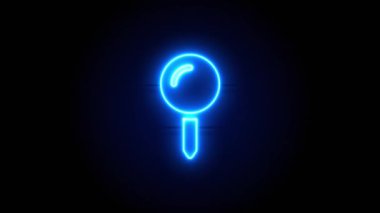  Neon ışığı bir süre sonra ortada belirir ve kaybolur. Döngülü canlandırma