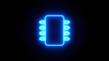  Neon ışığı bir süre sonra ortada belirir ve kaybolur. Döngülü canlandırma