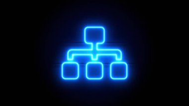  Neon ışığı bir süre sonra ortada belirir ve kaybolur. Döngülü canlandırma