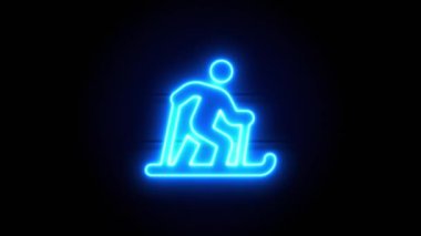  Neon ışığı bir süre sonra ortada belirir ve kaybolur. Döngülü canlandırma
