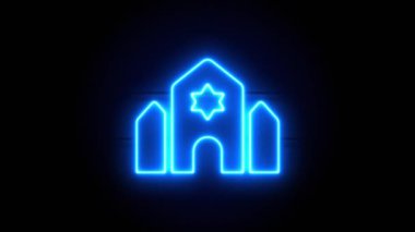  Neon ışığı bir süre sonra ortada belirir ve kaybolur. Döngülü canlandırma