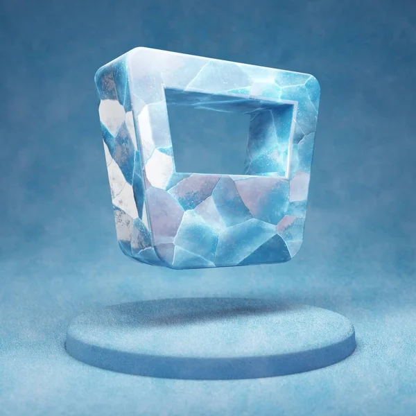 Ikona Whiskey Glass Praskla Modrá Ice Whiskey Skleněný Symbol Modrém — Stock fotografie